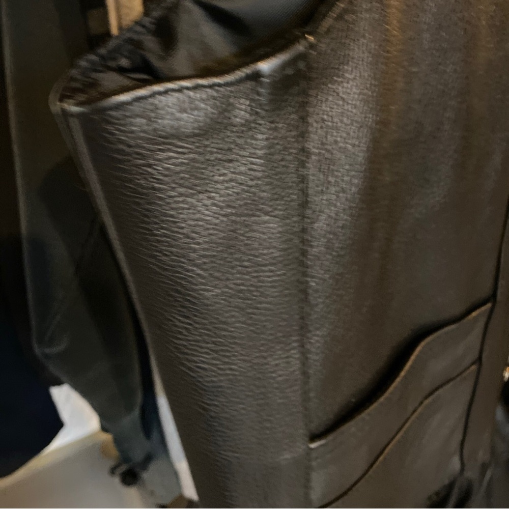 Vintage Leather Men’s Vest size 46 and free face covering included - Picture 6 of 8